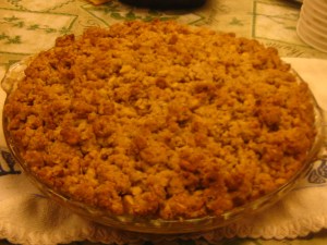 Apple Crisp made by Team Food Jules!