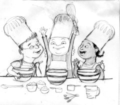 kids cooking cartoon